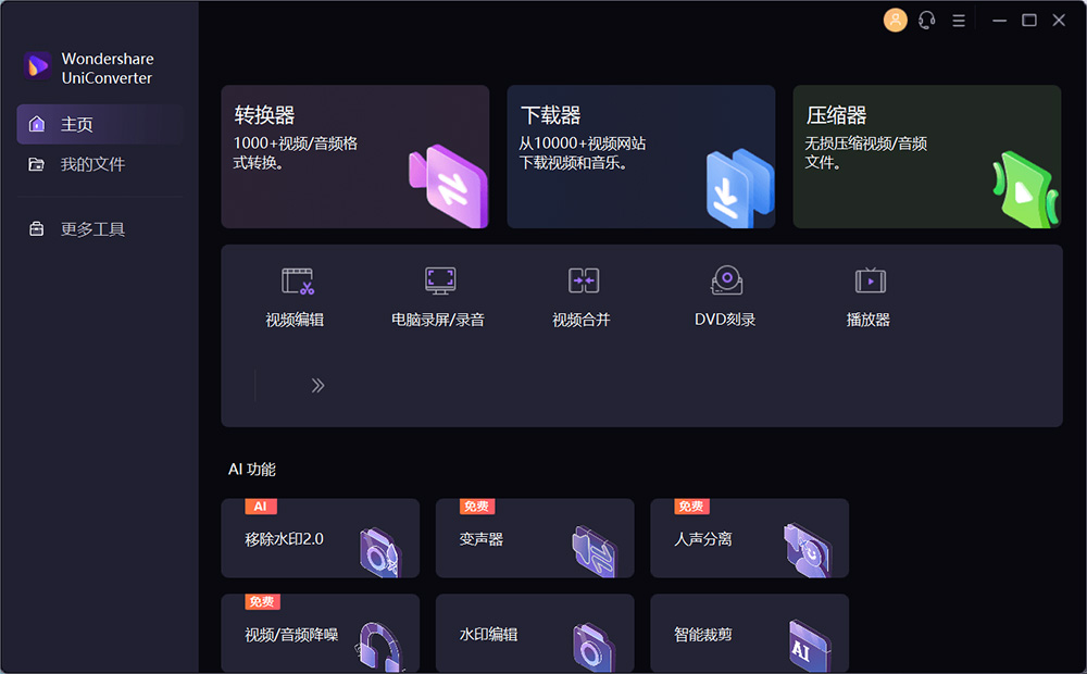 万兴优转 UniConverter v14.1.15.171 解锁 VIP 便携版 万兴优转 UniConverter v16.0.5.99 解锁 VIP 便携版